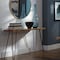 Alaterre Furniture Hairpin Natural Live Edge Wood with Metal 48" Media Console Table, Natural AWDD1020 - alternate 9